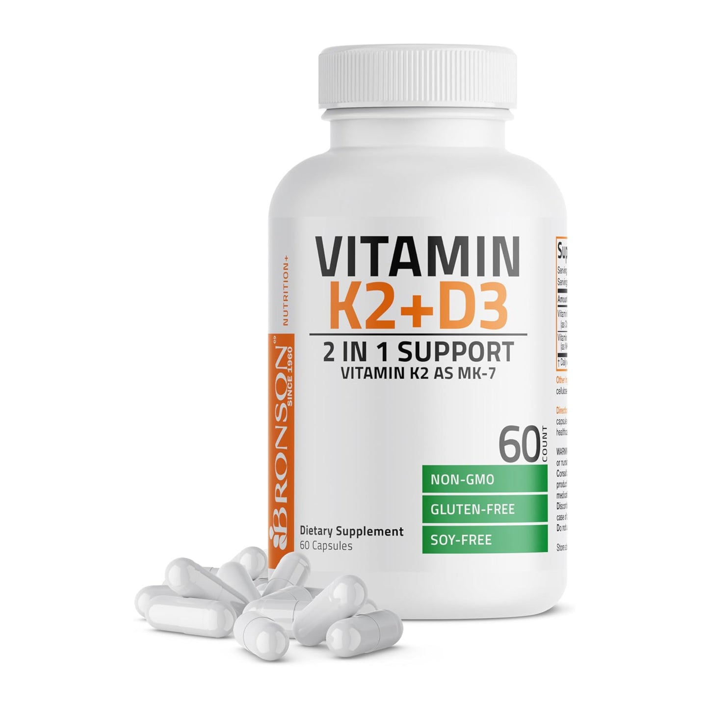 Bronson Vitamin D3+K2 (MK7)