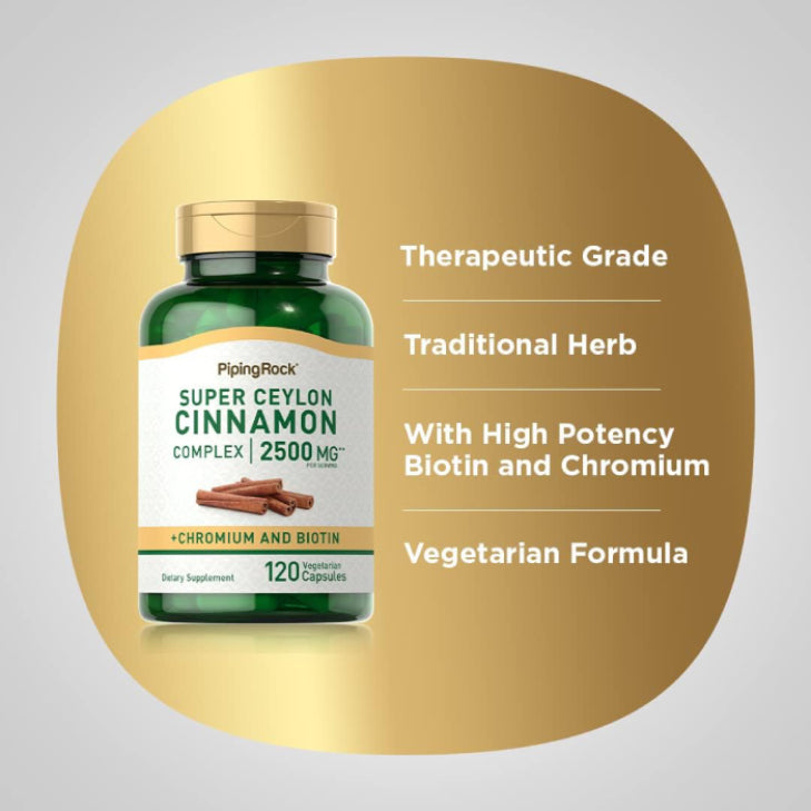 Ceylon Cinnamon Capsules (with chromium & Biotin)