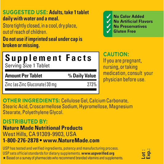 Nature Made Zinc 30mg