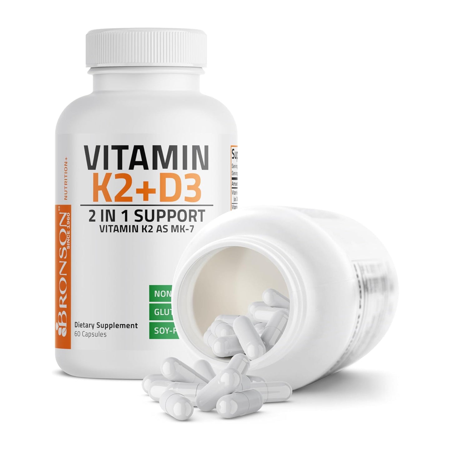 Bronson Vitamin D3+K2 (MK7)