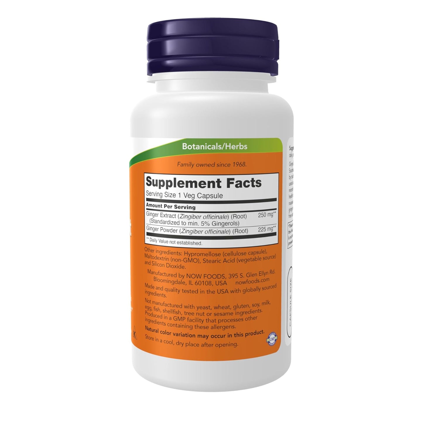 Ginger Root Extract - 120 Capsules