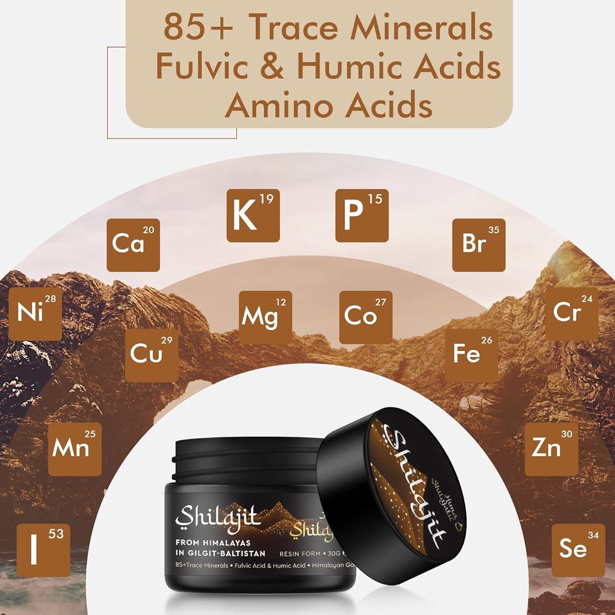 Himalayan Shilajit Resin - 50G Jar