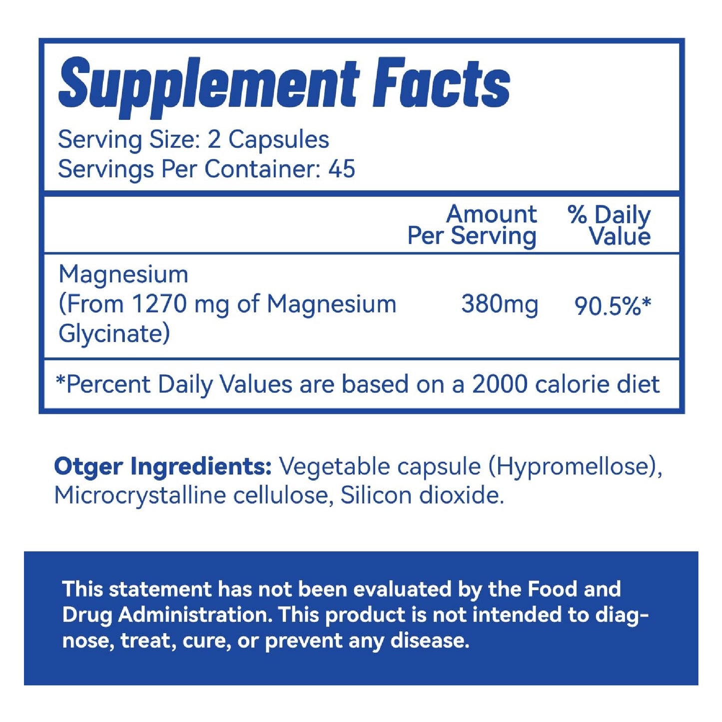 Magnesium Glycinate - 380mg