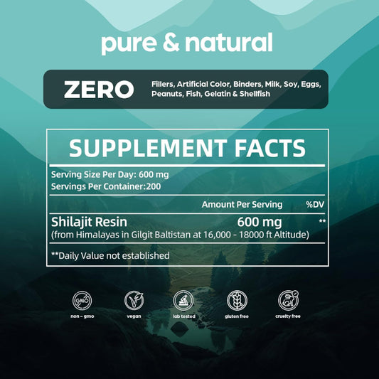 Himalayan Shilajit Resin - 120g [200 servings]