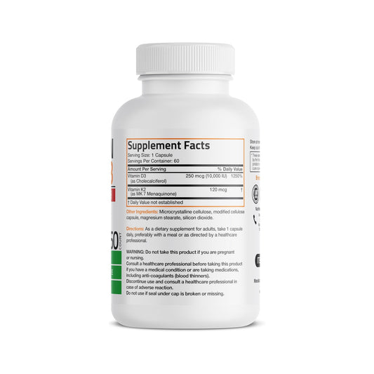 Extra Strength Bronson Vitamin D3+K2 (MK7)